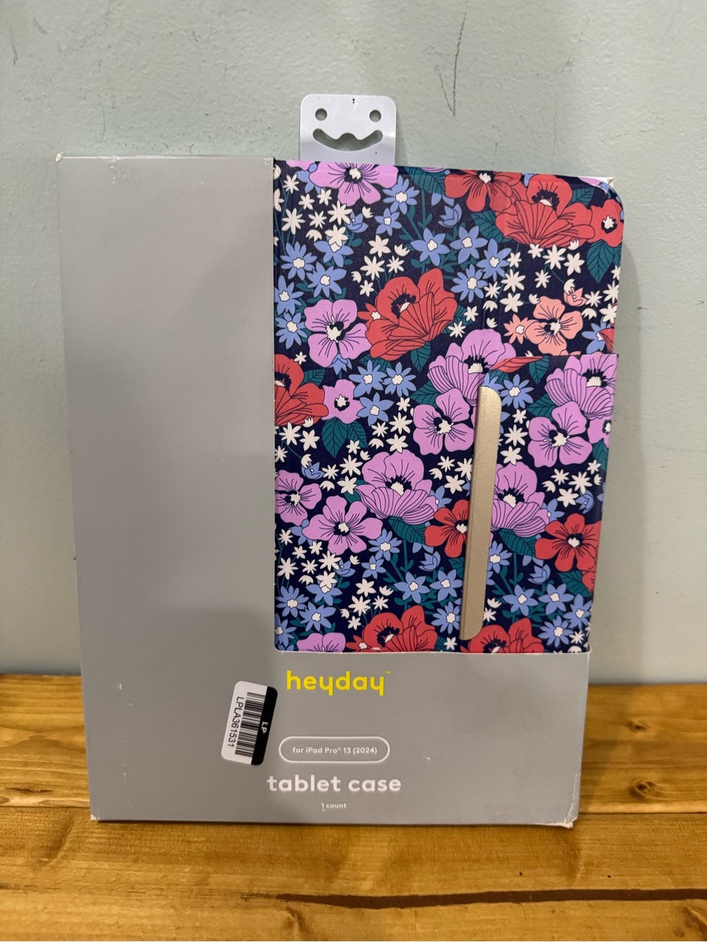 heyday Floral Tablet Case in Navy with Pink & Red Flowers